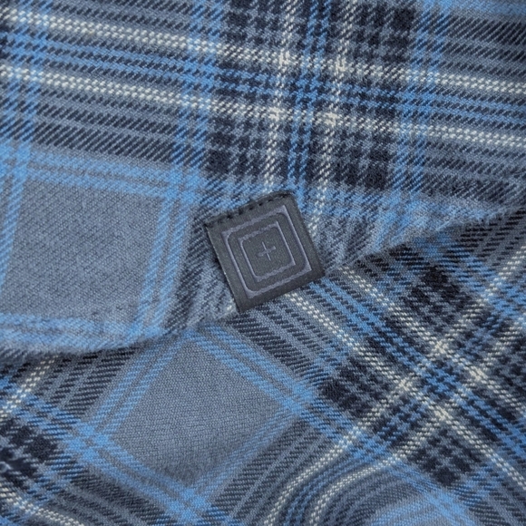 5.11 Tactical Button Down Casual Shirt in Blue, gray and black. Women's size XL - Picture 4 of 5
